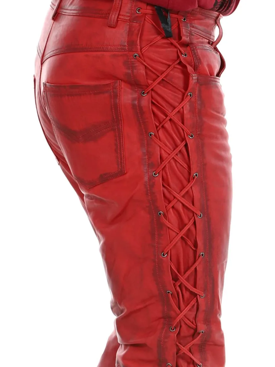 rd_premium_nitro_skinnbuk_7.webp RD Premium Nitro Skinnbukser - Rød^Rockdenim Clearance