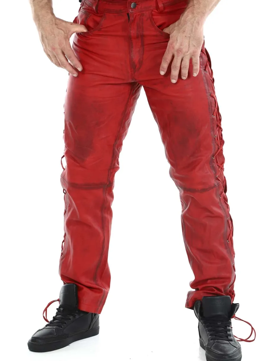 rd_premium_nitro_skinnbuk_8.webp RD Premium Nitro Skinnbukser - Rød^Rockdenim Clearance