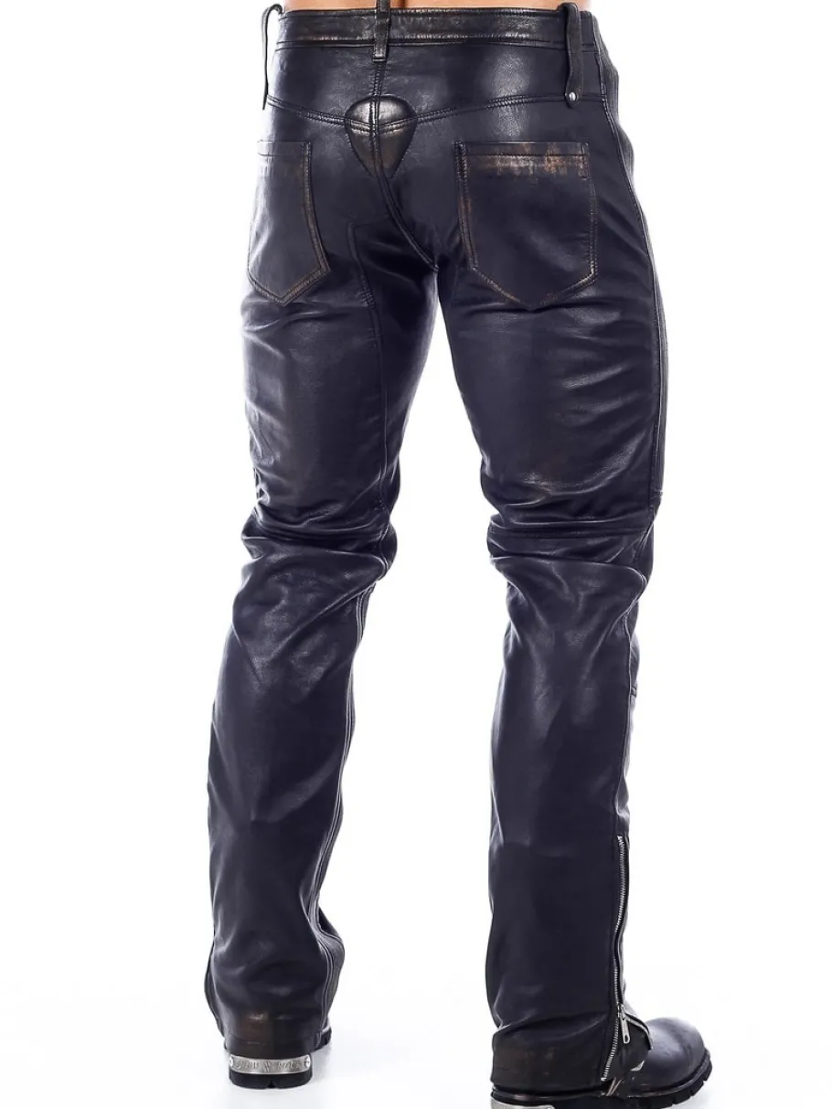 rd_premium_rider_cargo_sk_7.webp RD Premium Rider Cargo Skindbukse - Sort/Guld^RockDenim Online