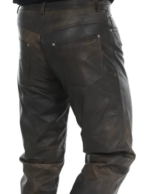 RD Premium Thunder Skindbukser - Brun^Rockdenim Best