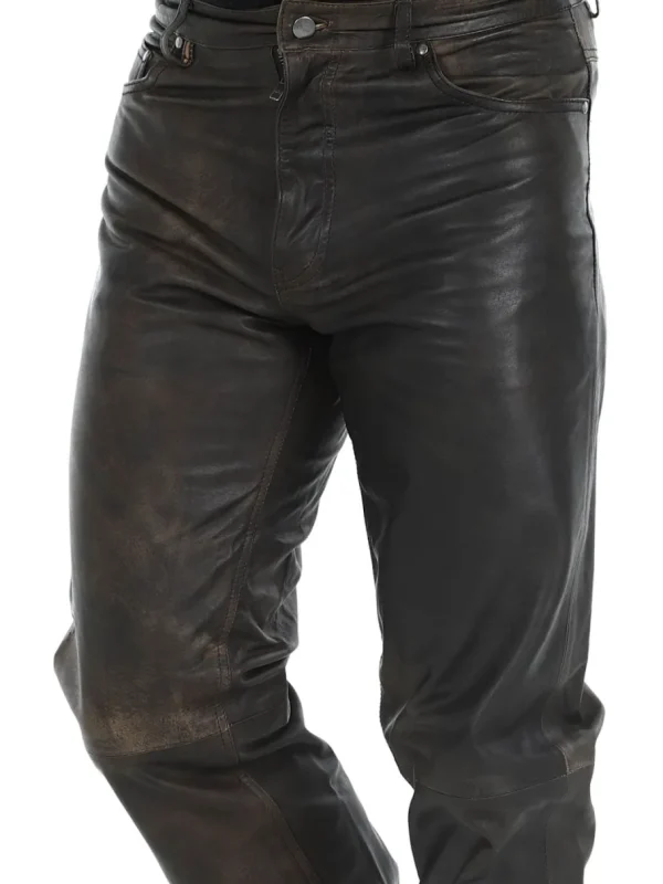 RD Premium Thunder Skindbukser - Brun^Rockdenim Best