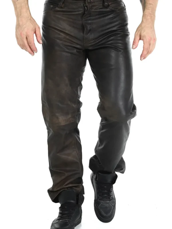 RD Premium Thunder Skindbukser - Brun^Rockdenim Best