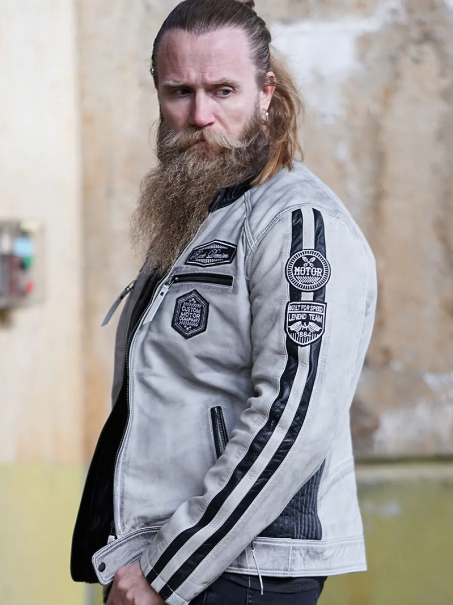 rd_ride_to_live_skindjakk_2-1.webp RD Ride To Live Skindjakke - Dirty White^Rockdenim Clearance
