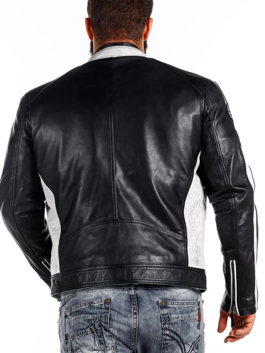 rd_ride_to_live_skindjakk_7.webp RD Ride To Live Skindjakke - Sort/Hvid^RockDenim Outlet