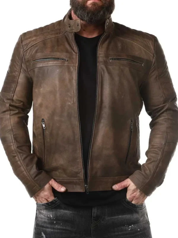RD Rivian Skindjakke - Brun^Rockdenim Hot