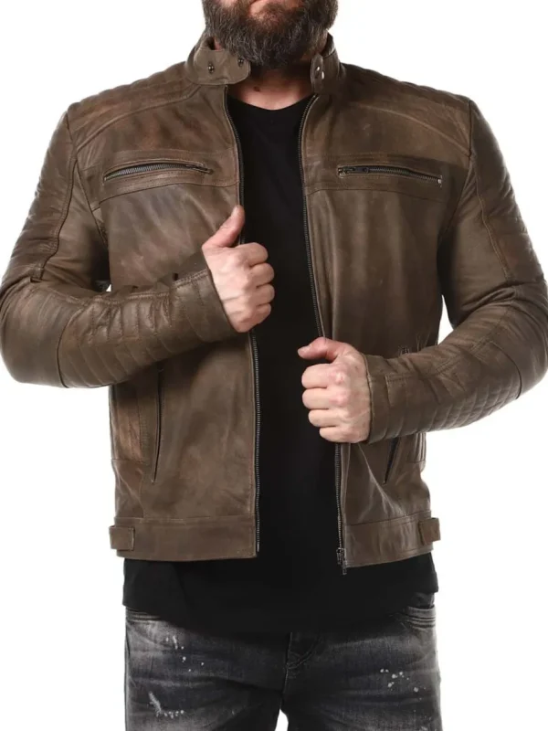 RD Rivian Skindjakke - Brun^Rockdenim Hot