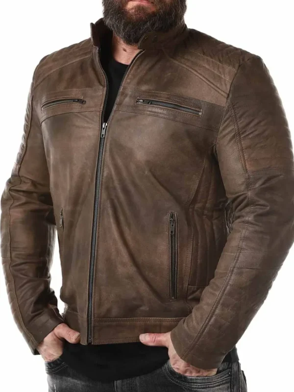 RD Rivian Skindjakke - Brun^Rockdenim Hot