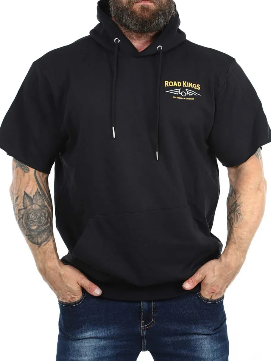 rd_road_king_kortrmet_hoo_2.webp RD Road King Kortærmet Hoodie - Sort^Rockdenim Sale