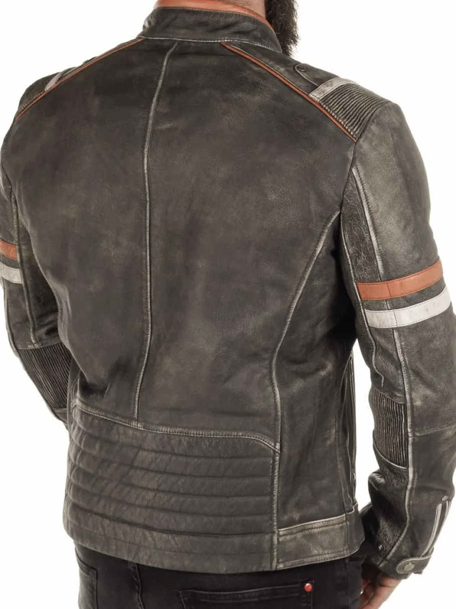 rd_road_king_skindjakke___3.webp RD Road King Skindjakke - Dirty Grey^RockDenim Best