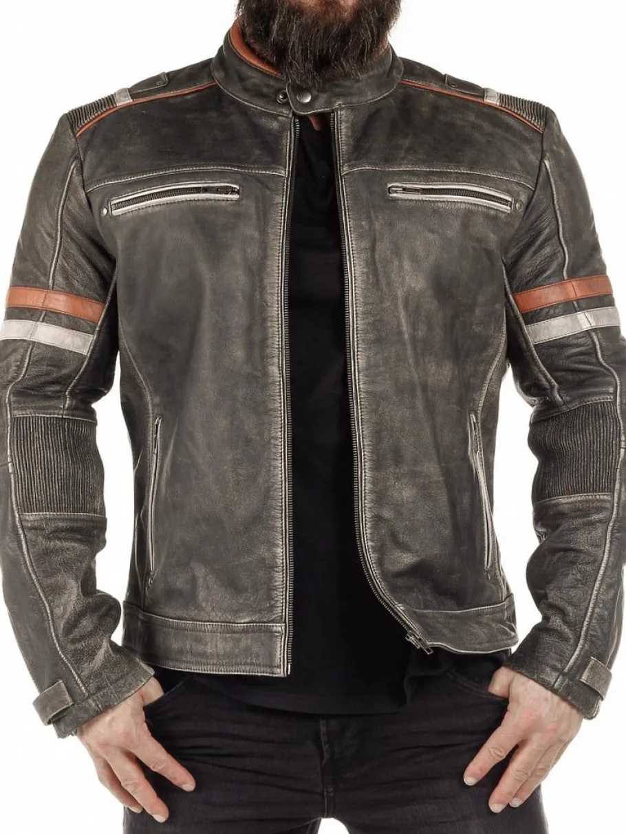 rd_road_king_skindjakke___5.webp RD Road King Skindjakke - Dirty Grey^RockDenim Best