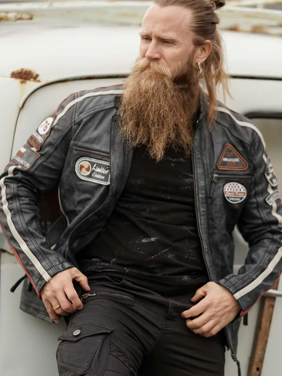 rd_road_runner_skindjakke_1.webp RD Road Runner Skindjakke - Sort^Rockdenim Sale