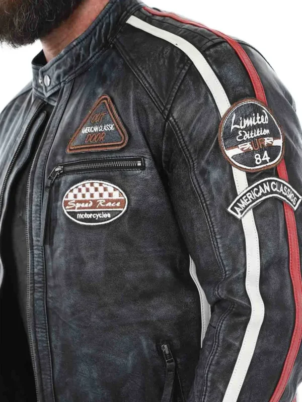 RD Road Runner Skindjakke - Sort^Rockdenim Sale