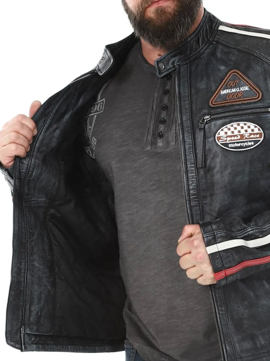 rd_road_runner_skindjakke_16.webp RD Road Runner Skindjakke - Sort^Rockdenim Sale