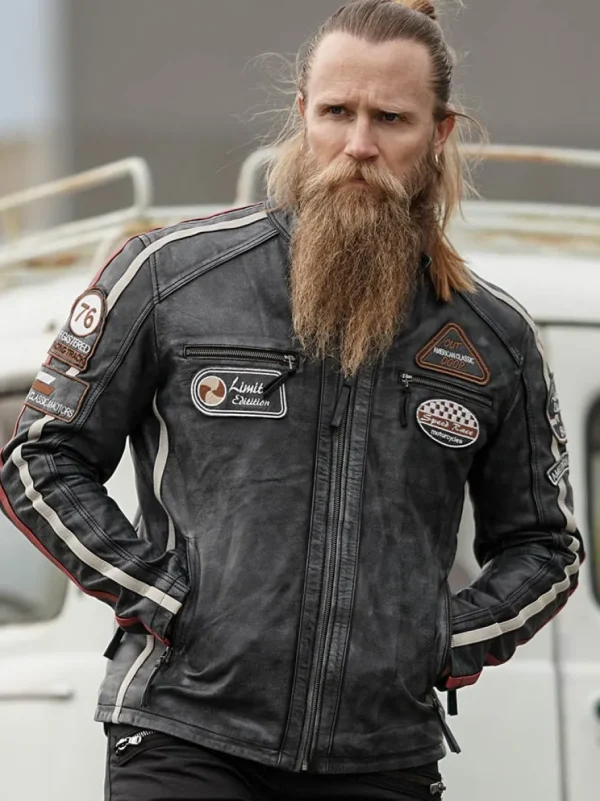 RD Road Runner Skindjakke - Sort^Rockdenim Sale