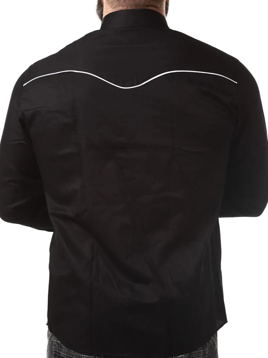 rd_roadster_skjorte__sort_1.webp RD Roadster Skjorte - Sort/Hvid^Rockdenim New