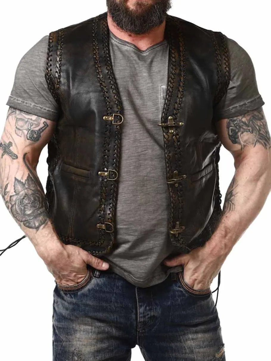 rd_rooster_skindvest__bru_0.webp RD Rooster Skindvest - Brun^Rockdenim Clearance