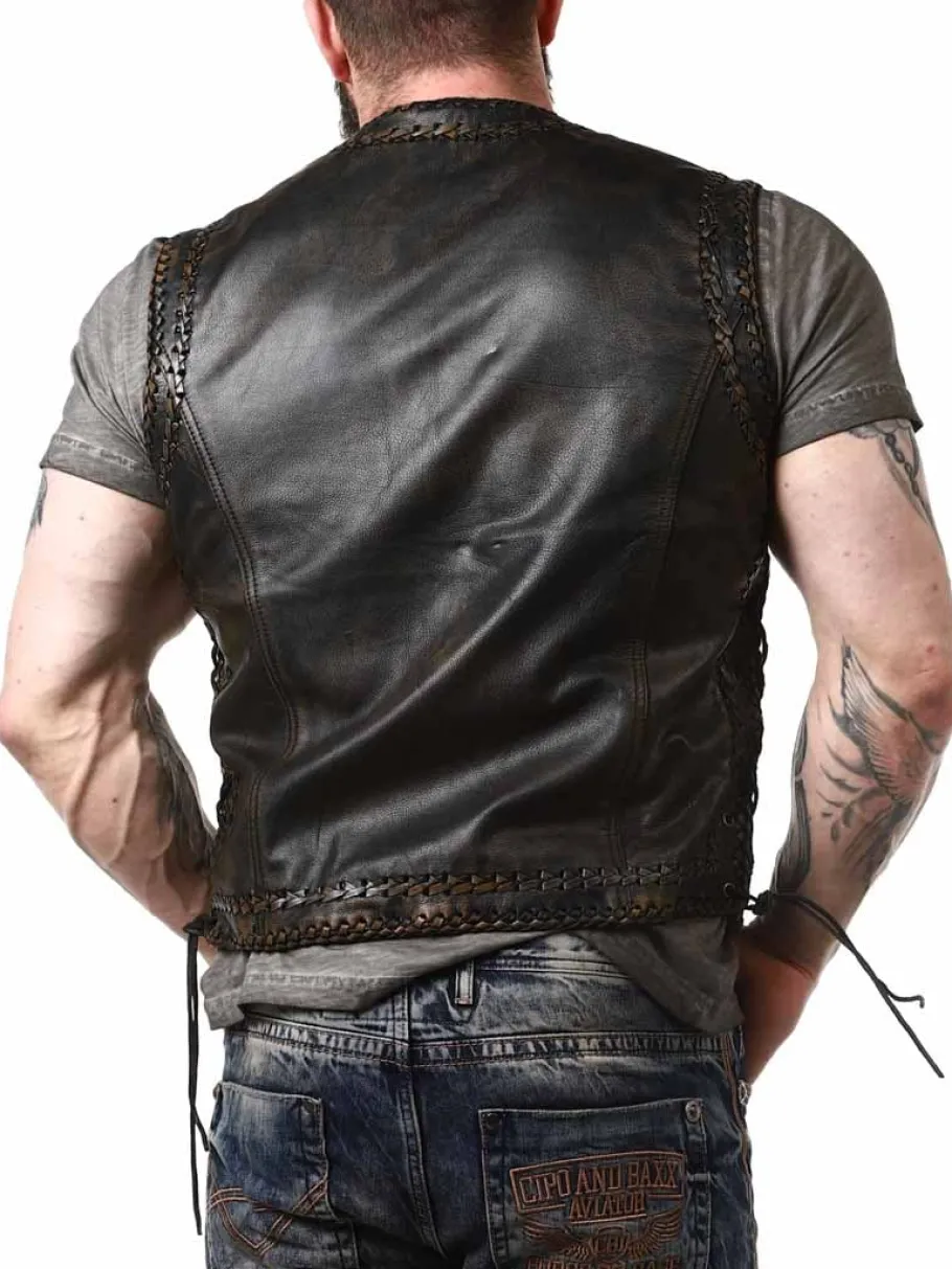 rd_rooster_skindvest__bru_1.webp RD Rooster Skindvest - Brun^Rockdenim Clearance