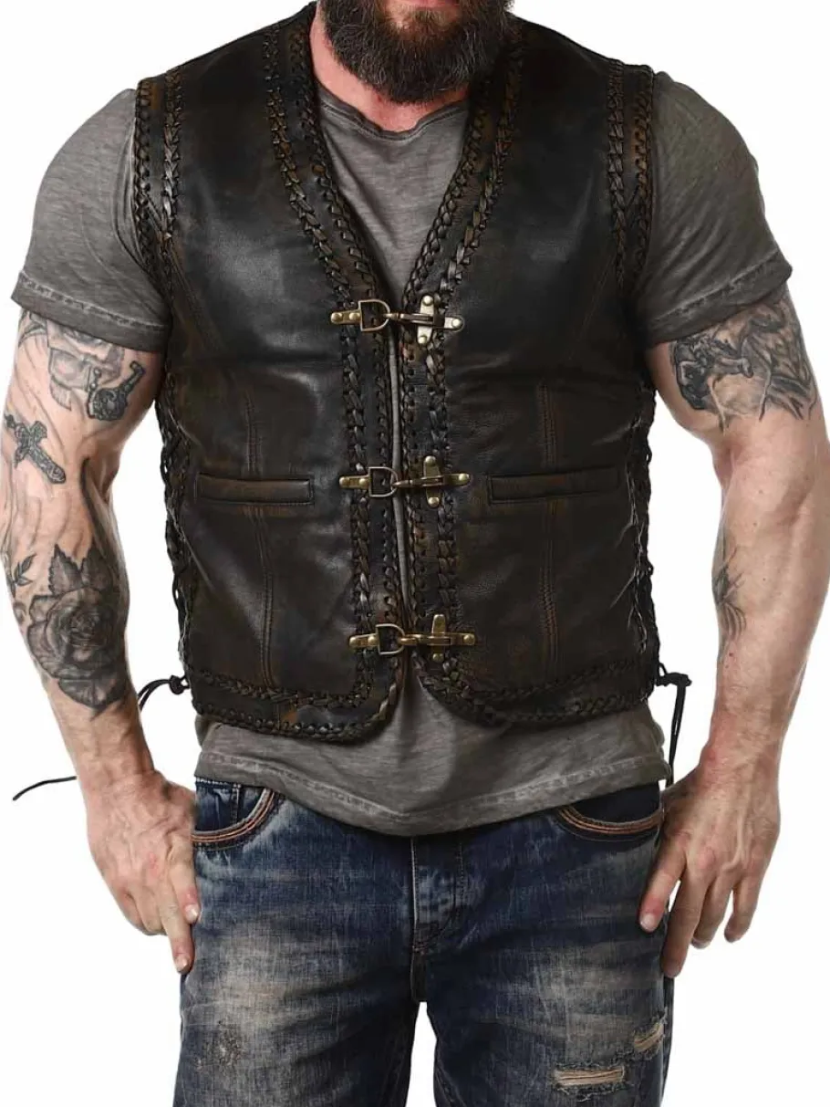 rd_rooster_skindvest__bru_3.webp RD Rooster Skindvest - Brun^Rockdenim Clearance