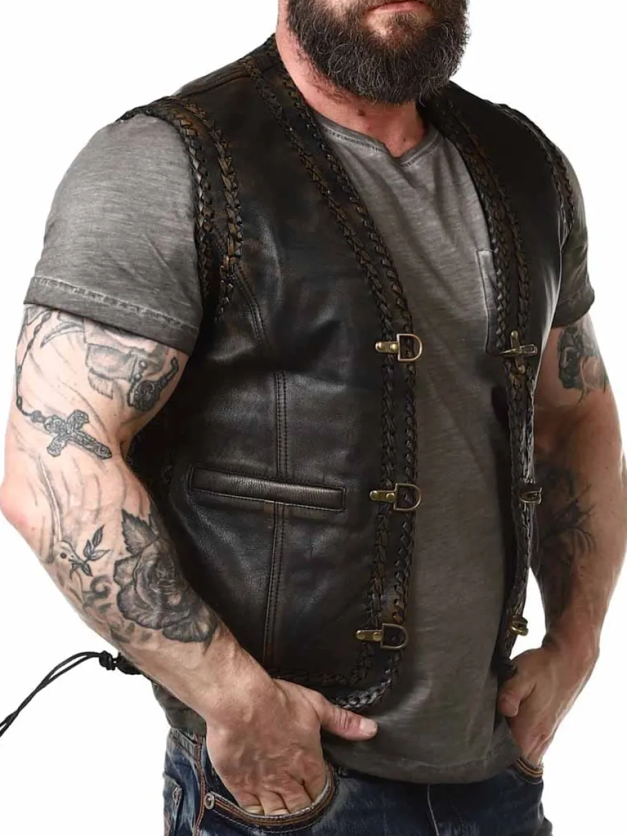 rd_rooster_skindvest__bru_5.webp RD Rooster Skindvest - Brun^Rockdenim Clearance