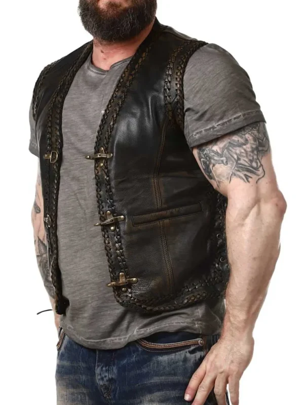 RD Rooster Skindvest - Brun^Rockdenim Clearance