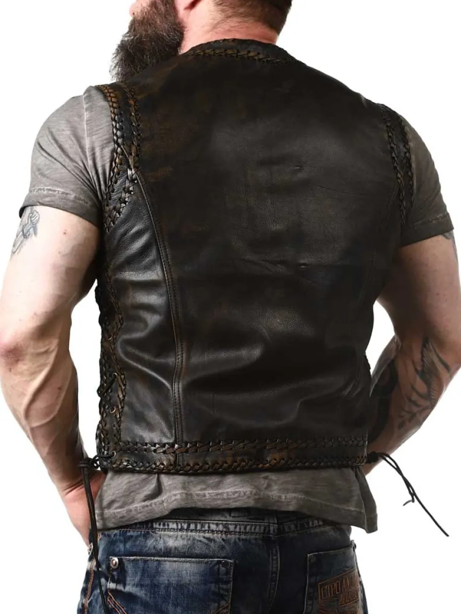 rd_rooster_skindvest__bru_7.webp RD Rooster Skindvest - Brun^Rockdenim Clearance