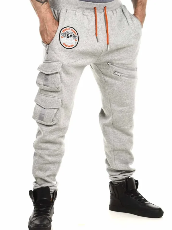 RD Route 66 Sweatpants - Lysegrå^RockDenim Discount