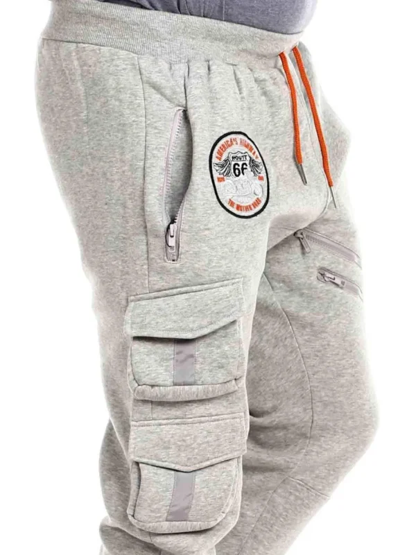 RD Route 66 Sweatpants - Lysegrå^RockDenim Discount