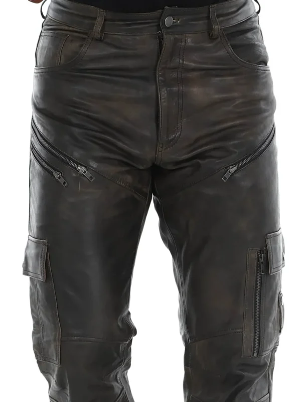 RD Salvatoro Cargo Skindbukser - Brun^Rockdenim Online