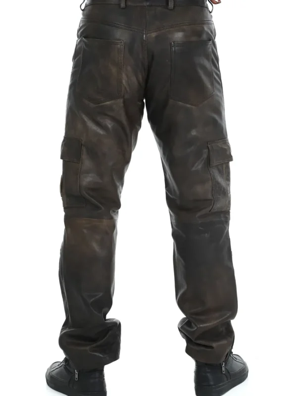 RD Salvatoro Cargo Skindbukser - Brun^Rockdenim Online