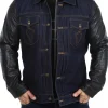 RD Throttle Denim Skindjakke - Blå/Sort^Rockdenim Online