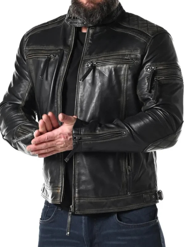 RD Thunder Skindjakke - Sort^RockDenim Clearance