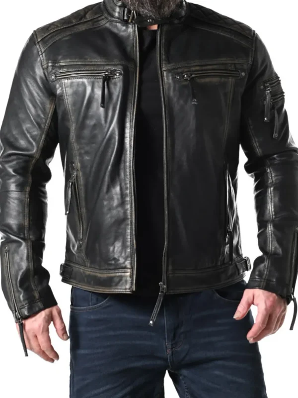 RD Thunder Skindjakke - Sort^RockDenim Clearance