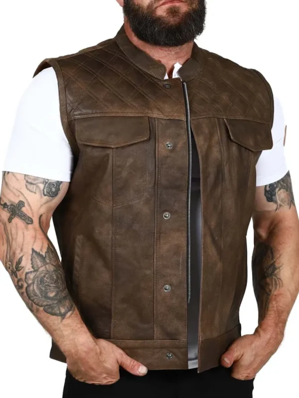 RD Turbo Rider Skindvest - Brun^Rockdenim Hot