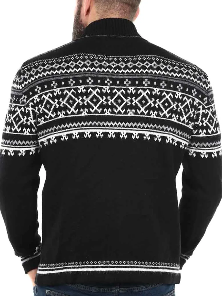 rd_valkyrie_cashmere_stri_2.webp RD Valkyrie Cashmere Strikket Trøje - Sort/Hvid^Rockdenim Best