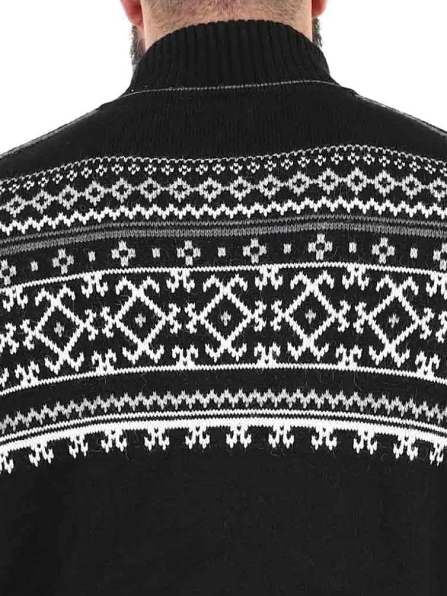 rd_valkyrie_cashmere_stri_7.webp RD Valkyrie Cashmere Strikket Trøje - Sort/Hvid^Rockdenim Best