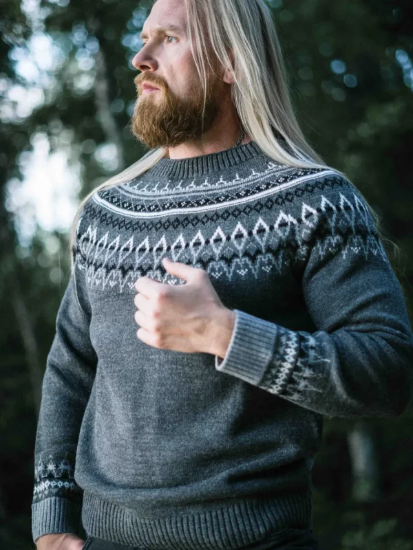 RD Valor Cashmere Strikket Trøje - Mørkegrå^Rockdenim Discount