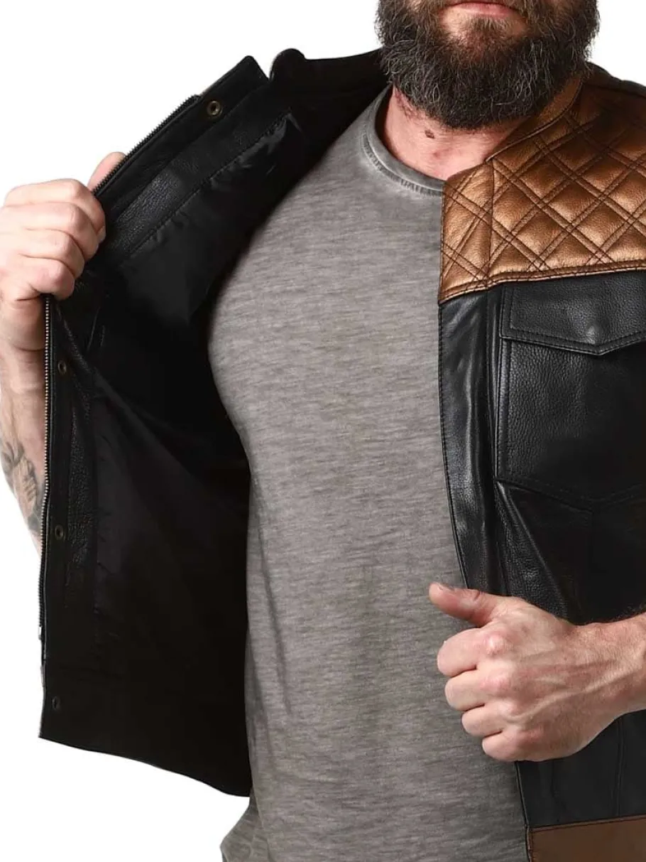 rd_ventura_skindvest__sor_4.webp RD Ventura Skindvest - Sort/Guld^Rockdenim Discount