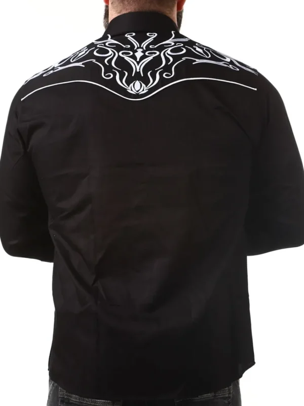 RD Western Skjorte - Sort/Hvid^Rockdenim Online
