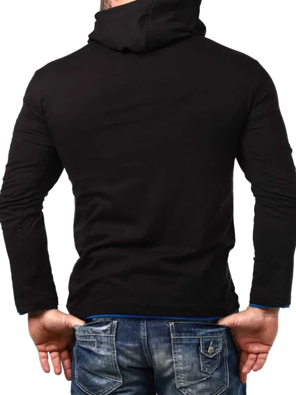 RD Yuto Longsleeve - Sort/Blå^Rockdenim Discount