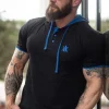 RD Yuto T-shirt - Sort/Blå^RockDenim Sale