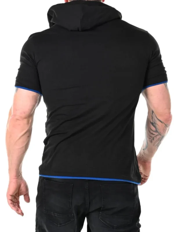 RD Yuto T-shirt - Sort/Blå^RockDenim Sale