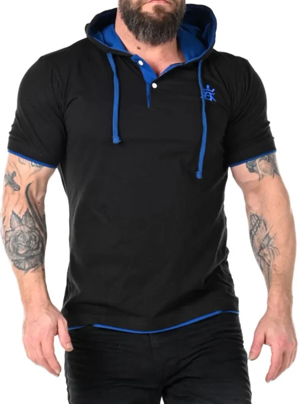RD Yuto T-shirt - Sort/Blå^RockDenim Sale