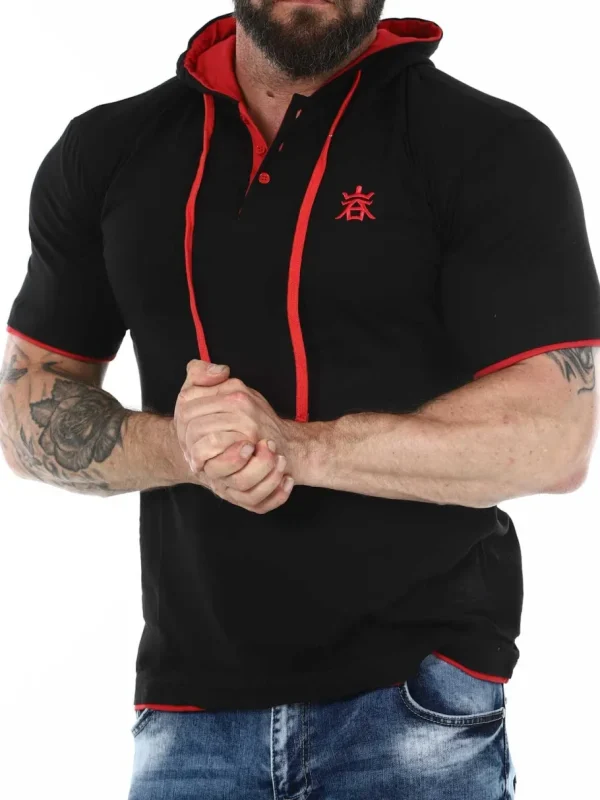 RD Yuto T-shirt - Sort/Rød^Rockdenim Hot