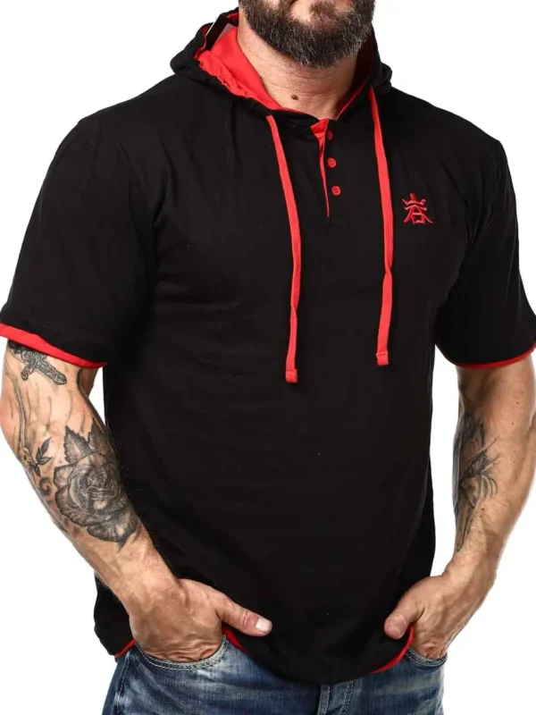 RD Yuto T-shirt - Sort/Rød^Rockdenim Hot
