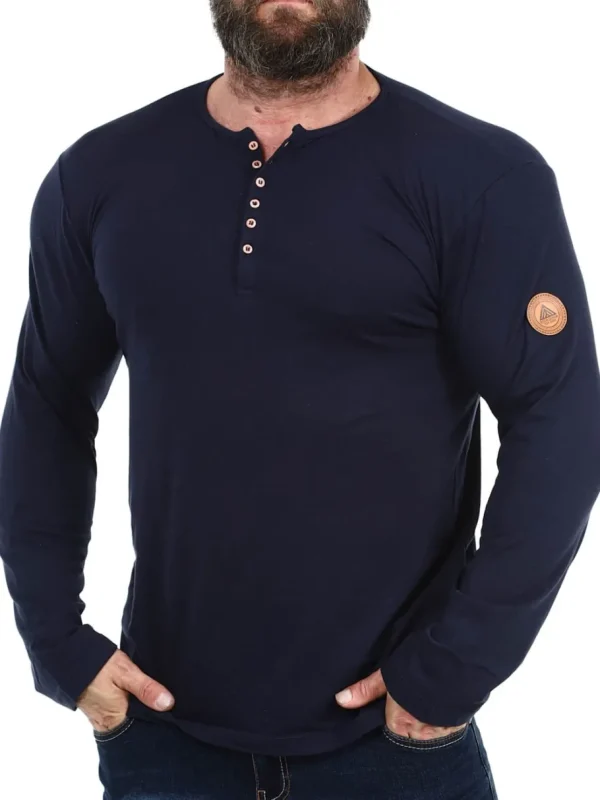 RD Zuto Longsleeve - Mørkeblå^Rockdenim Outlet