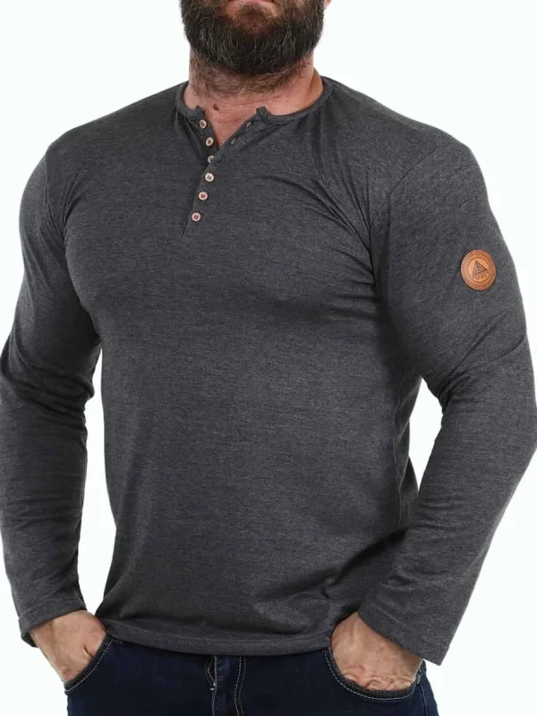 RD Zuto Longsleeve - Mørkegrå^Rockdenim Sale