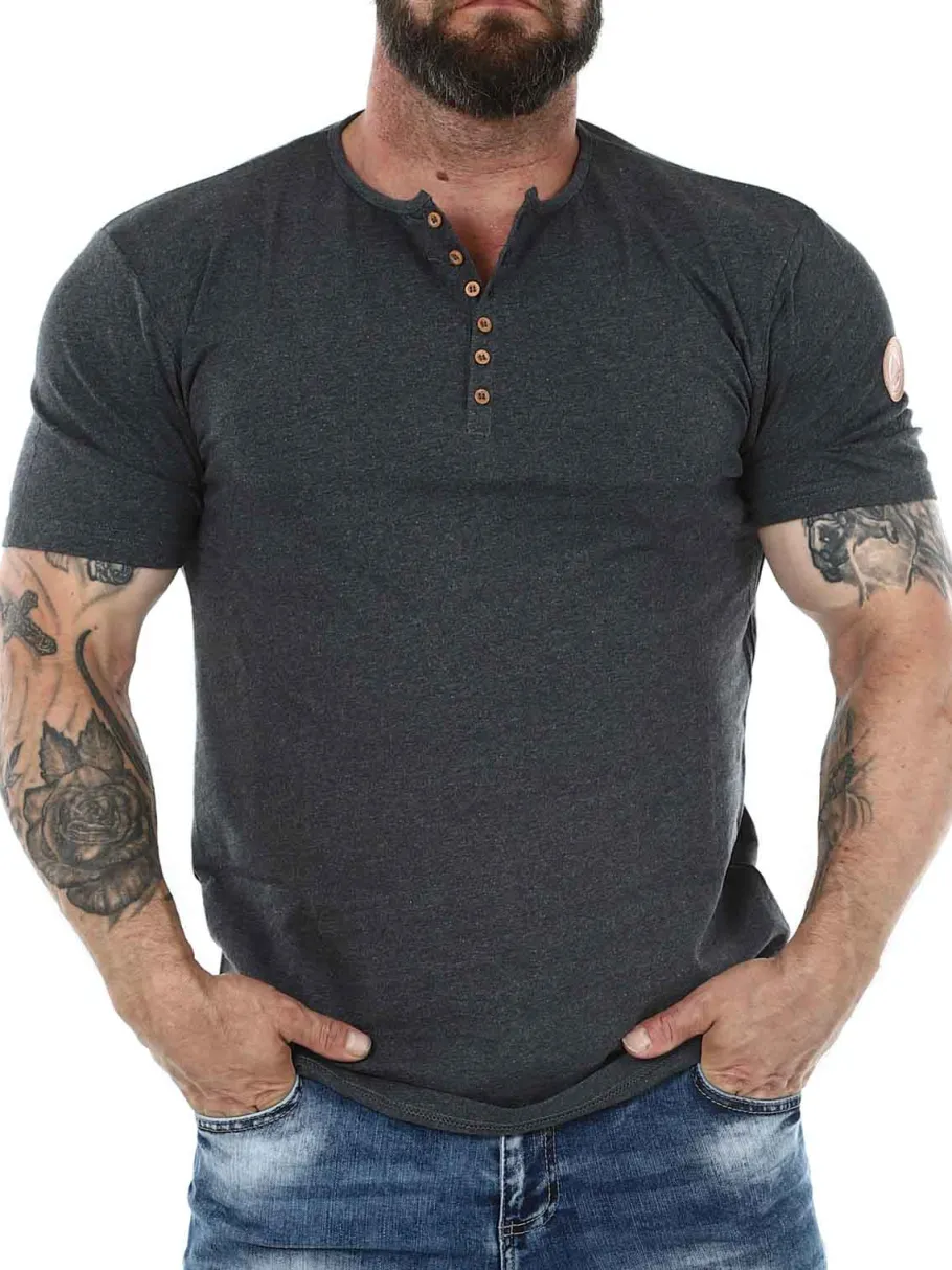 rd_zuto_tshirt__mrkegr_1.webp RD Zuto T-shirt - Mørkegrå^Rockdenim Outlet