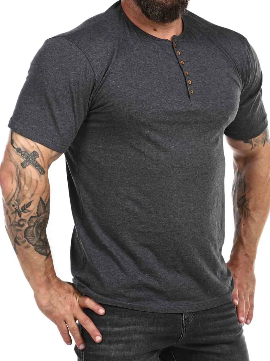 rd_zuto_tshirt__mrkegr_3.webp RD Zuto T-shirt - Mørkegrå^Rockdenim Outlet