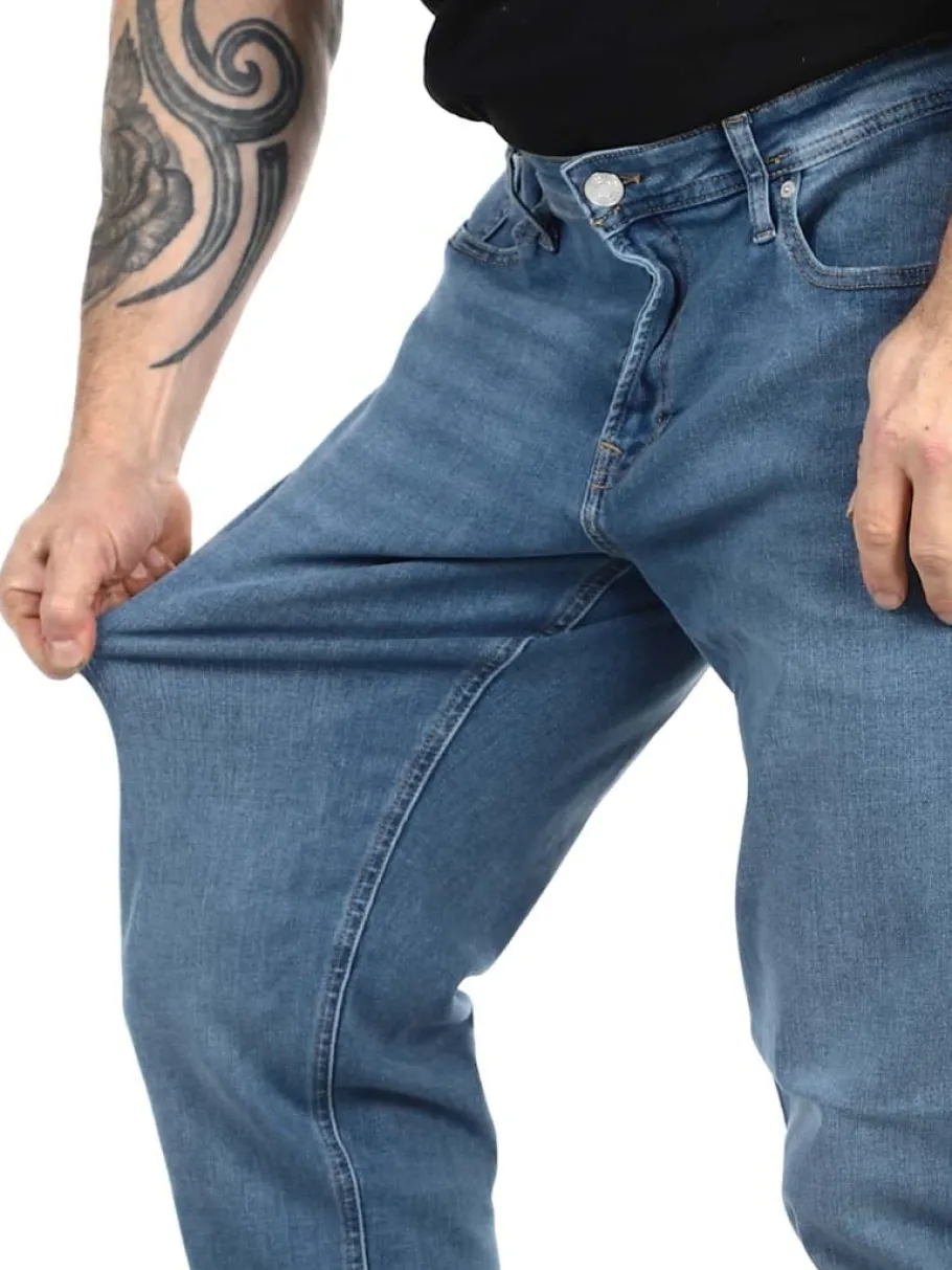 rebel_adam_tapered_jeans__1.webp Rebel Adam Tapered Jeans - Blå^Cipo & Baxx Clearance
