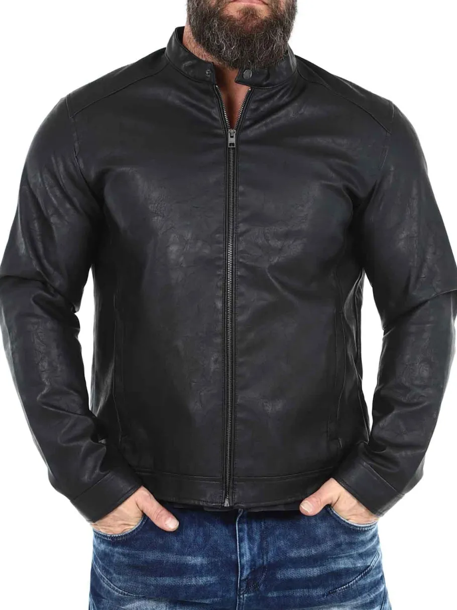 rebel_caleb_pu_skindjakke_5.webp Rebel Caleb PU Skindjakke - Sort^JJ Rebel swe Fashion